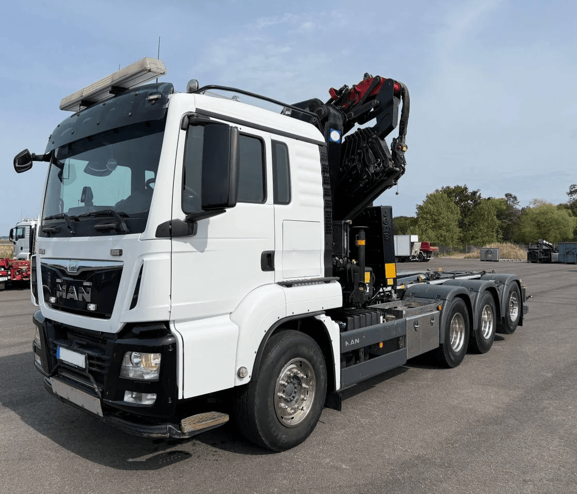 MAN TGS 35.480 8x4 nosič kontejneru s hydraulickou rukou